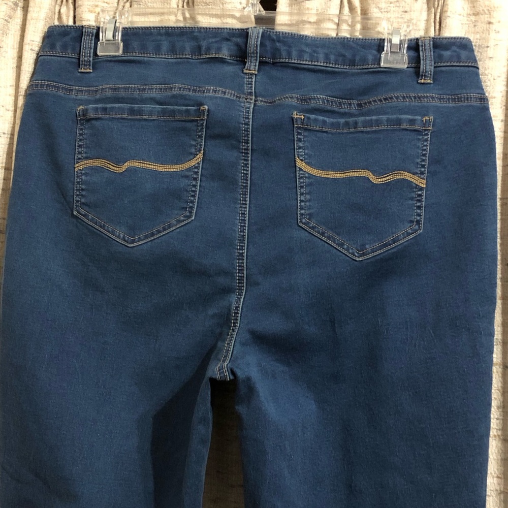Catherines Stretch Denim Jegging With Pockets - 1X - Picture 7 of 7